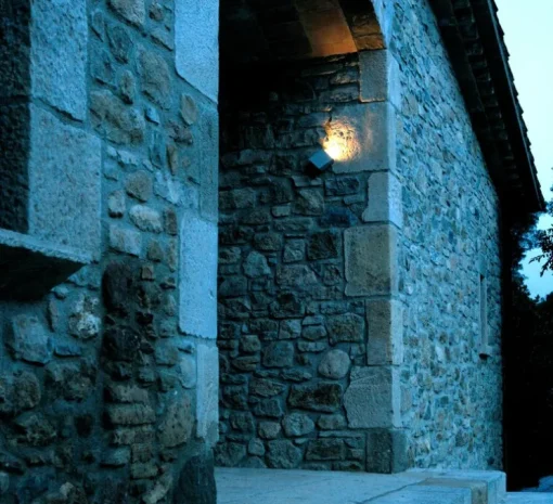 Applique murale, Break 4110, gris béton naturel, IP66, LED, 2700K, 199 lm, L11cm, H12cm - Vibia