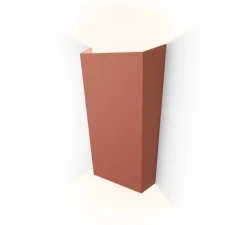 Applique murale, Break Plus, 4116, terracotta, IP65, LED, 2700K, 707 lm, L21cm, H34cm - Vibia
