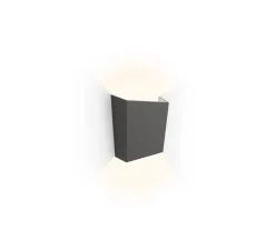 Applique murale, Break Plus, 4114, noir graphite, IP65, LED, 2700K, 113 lm, L12cm, H14cm - Vibia