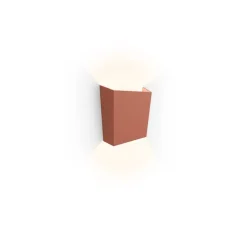 Applique murale, Break Plus, 4114, terracotta, IP65, LED, 2700K, 113 lm, L12cm, H14cm - Vibia