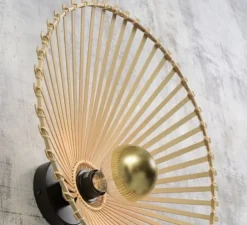 Applique murale, Bromo, naturel, Ø40cm, H11cm - Good&Mojo