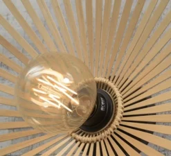 Applique murale, Bromo, naturel, Ø50cm, H12cm - Good&Mojo