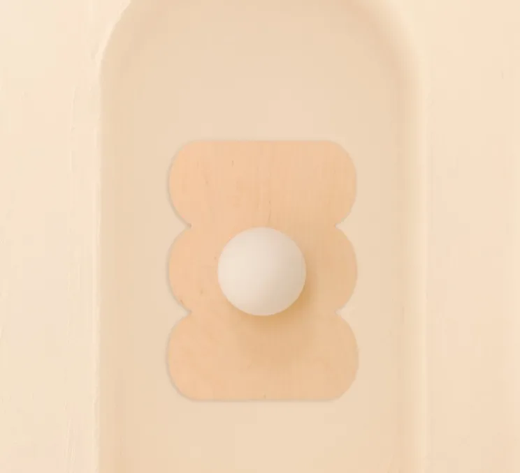 Applique murale, Bubble S, bois naturel, L27cm, H37cm - Little Anana