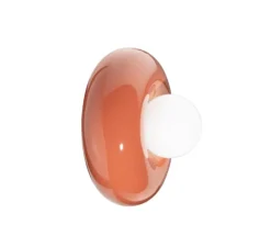 Applique murale, Bumbum, orange, L25cm, H25cm - Ferroluce