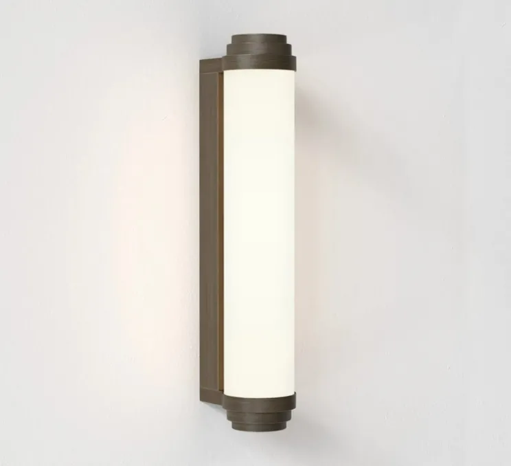Applique murale, Burlington 400 Phase, bronze, IP44, LED, 2700K, 418 lm, L7,8cm, H40cm - Astro