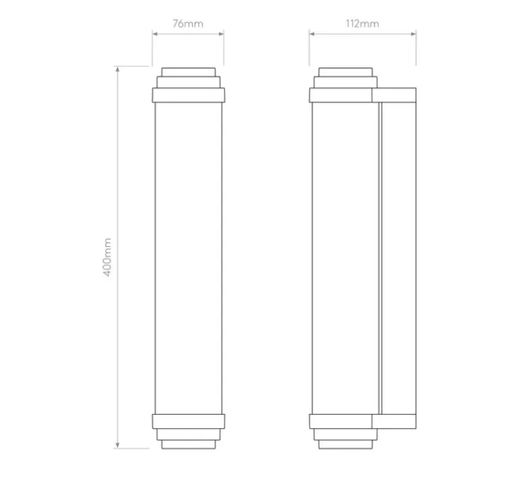 Applique murale, Burlington 400 Phase, bronze, IP44, LED, 2700K, 418 lm, L7,8cm, H40cm - Astro