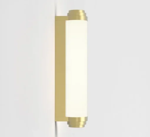 Applique murale, Burlington 400 Phase, or mat, IP44, LED, 2700K, 418 lm, L7,8cm, H40cm - Astro