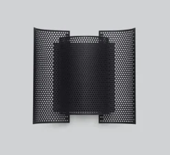 Applique murale, Butterfly Perforated, avec interrupteur, noir, L20cm, H21cm - Northern