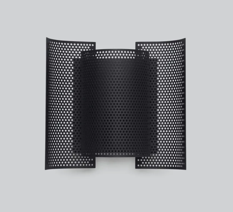 Applique murale, Butterfly Perforated, avec interrupteur, noir, L20cm, H21cm - Northern