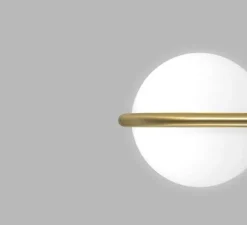 Applique murale, C ball W1, laiton, Ø19cm, H27cm - Blux