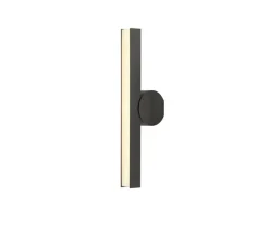 Applique murale, Calée VV, graphite satiné, IP44, LED, 3000K, 880lm, L4,4cm, H45cm - Cvl