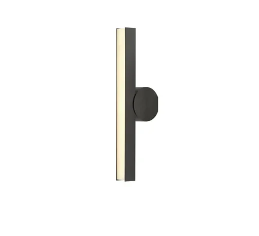 Applique murale, Calée VV, graphite satiné, IP44, LED, 3000K, 880lm, L4,4cm, H45cm - Cvl