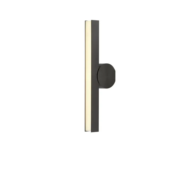 Applique murale, Calée VV, graphite satiné, IP44, LED, 3000K, 880lm, L4,4cm, H45cm - Cvl