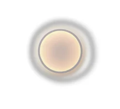 Applique murale, Calm, blanc et gris, LED, dim, 2200K, 710 lm, Ø50cm, H7,25cm - Muuto