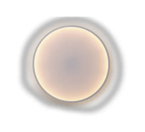 Applique murale, Calm, blanc et gris, LED, dim, 2200K, 1400 lm, Ø90cm, H7,25cm - Muuto