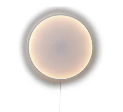 Applique murale, Calm, blanc et gris, LED, dim, 2200K, 1400 lm, Ø90cm, H7,25cm - Muuto