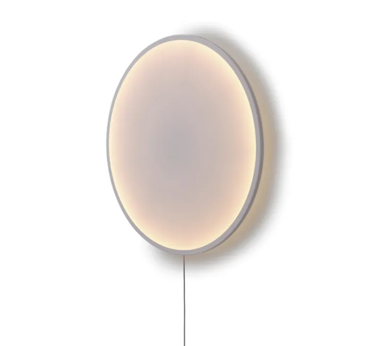 Applique murale, Calm, blanc et gris, LED, dim, 2200K, 1400 lm, Ø90cm, H7,25cm - Muuto