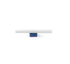 Applique murale, Calma, bleu, verre opalin, LED, IP44, 2700K, 430lm, L30cm, P8cm - Faro