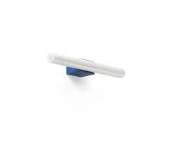 Applique murale, Calma, bleu, verre opalin, LED, IP44, 2700K, 430lm, L30cm, P8cm - Faro