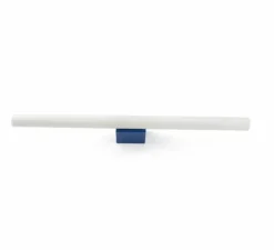 Applique murale, Calma, bleu, verre opalin, LED, IP44, 2700K, 608lm, L50cm, P8cm - Faro