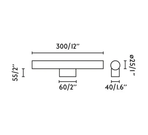 Applique murale, Calma, or brossé, verre opalin, LED, IP44, 2700K, 430lm, L30cm, P8cm - Faro