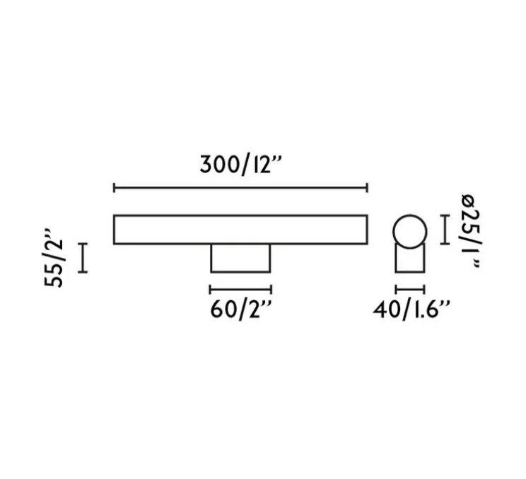 Applique murale, Calma, or brossé, verre opalin, LED, IP44, 2700K, 430lm, L30cm, P8cm - Faro