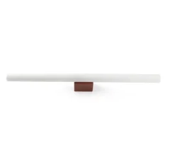 Applique murale, Calma, terracotta, verre opalin, LED, IP44, 2700K, 608lm, L50cm, P8cm - Faro