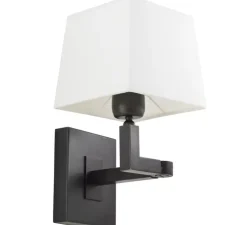 Applique murale, Cambell, bronze, blanc, L15cm, H28cm - Eichholtz