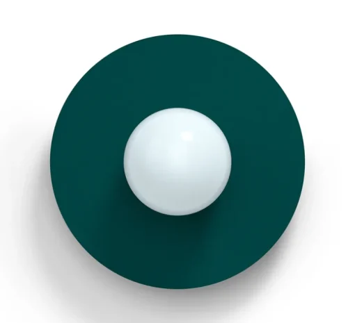 Applique murale, Candy Big circle 360 S, Vert paon, Ø37cm, P20cm - Swedish Ninja