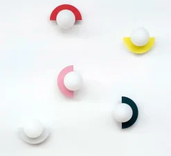 Applique murale, Candy big circle 180 L, noir et blanc, L37cm, P30cm - Swedish Ninja