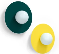 Applique murale, Candy Big circle 360 S, Jaune soleil, Ø37cm, P20cm - Swedish Ninja