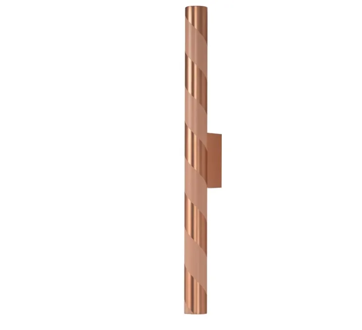 Applique murale, Candy, cuivre satiné, LED, dim, 2700K, 840 lm, L5cm, H67cm - CVL