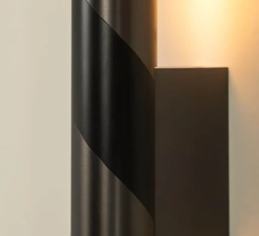 Applique murale, Candy, graphite satiné, LED, dim, 2700K, 840 lm, L5cm, H67cm - CVL