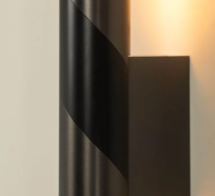 Applique murale, Candy, graphite satiné, LED, dim, 2700K, 840 lm, L5cm, H67cm - CVL