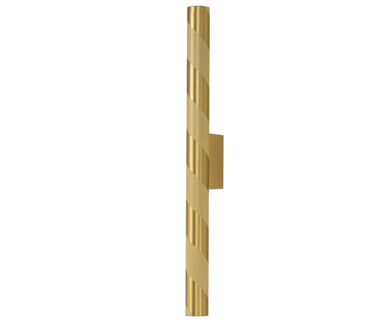Applique murale, Candy, laiton satiné, LED, dim, 2700K, 840 lm, L5cm, H67cm - CVL