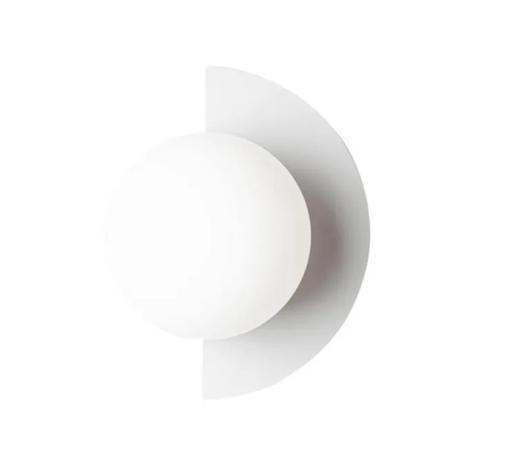 Applique murale, Candy little circle 180 S, blanc, L28cm, P22cm - Swedish Ninja