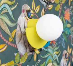 Applique murale, Candy little circle 180 S, jaune, L28cm, H22cm - Swedish Ninja