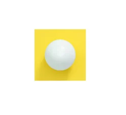 Applique murale, Candy Little square S, Jaune Soleil, L28cm, H28cm - Swedish Ninja