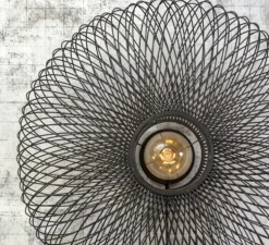 Applique murale, Cango, noir, Ø60cm, H25cm - Good&Mojo