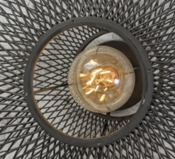 Applique murale, Cango, noir, Ø60cm, H25cm - Good&Mojo