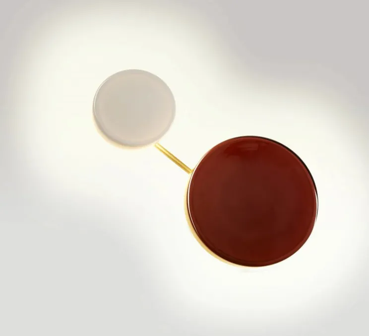 Applique murale, Caramel 22/38, opale et terracotta, LED, dim, 2700K, 1146-1528 lm, Ø38cm, H41,6cm - Marset