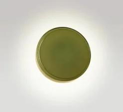 Applique murale, Caramel 38, vert, LED, dim, 2700K, 1528 lm, Ø38cm, H12cm - Marset