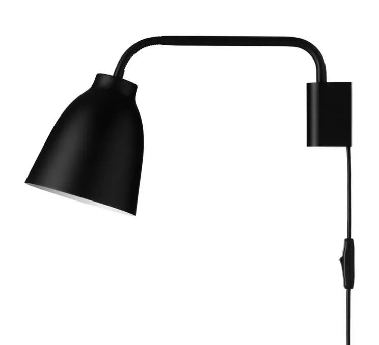 Applique murale, Caravaggio Read, noir, Ø35cm, H20,6cm - Fritz Hansen