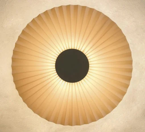 Applique murale, Carmen, sable doré, DIM, LED, 2700K, 746 lm, ⌀50cm, H50cm - Hartô