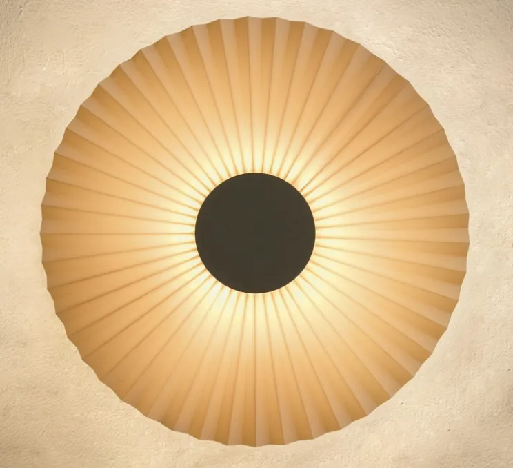 Applique murale, Carmen, sable doré, DIM, LED, 2700K, 746 lm, ⌀50cm, H50cm - Hartô