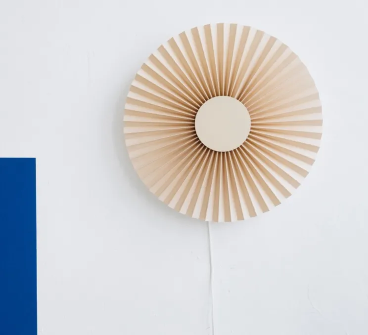 Applique murale, Carmen, sable doré, DIM, LED, 2700K, 746 lm, ⌀50cm, H50cm - Hartô