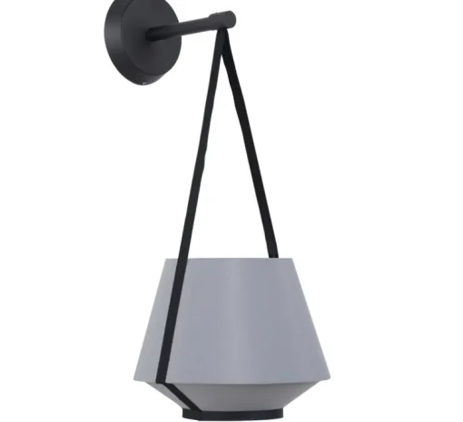 Applique murale, Carrie, gris, L20cm, H47cm - Forestier