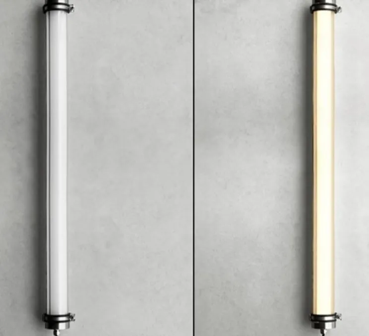 Applique murale, Cathy, argent, IP69, LED, IP69, 2700K, 2600lm, Ø7,5cm, H115cm - Zangra