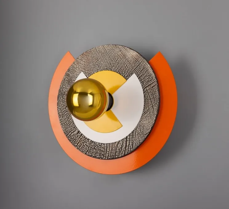 Applique murale, Celestial, Mars, laiton poli, Ø35cm, H35cm - Mullan Lighting