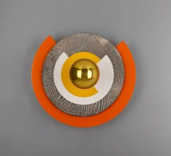 Applique murale, Celestial, Mars, laiton poli, Ø35cm, H35cm - Mullan Lighting